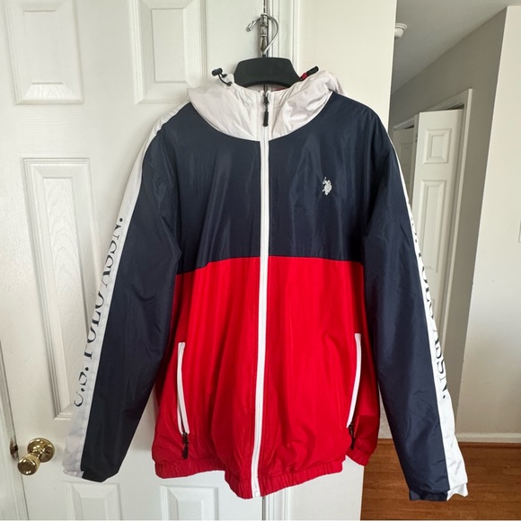U.S. Polo Assn. Other - USPA polar fleece men’s Large classic navy jacket Preowned With Flews